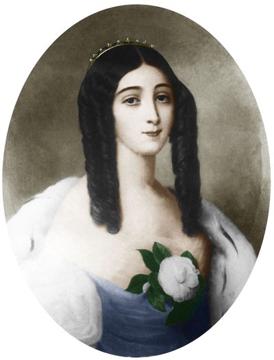 Marie Duplessis by Édouard after Viénot