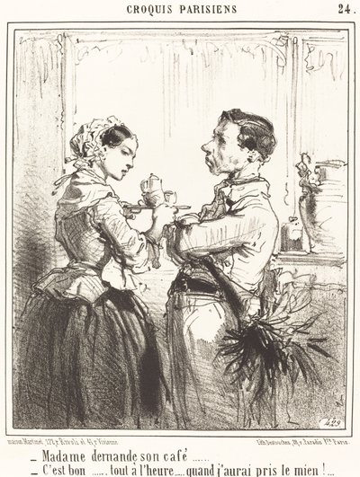 Madame Asks for Her Coffee by Edouard de Beaumont