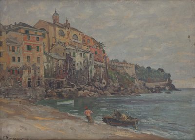 Italian City by the Sea by Eduard Ameseder