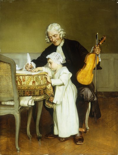 The Music Lesson by Eduard Charlemont