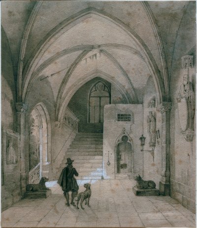 Gothic Hall by Eduard Gerhardt