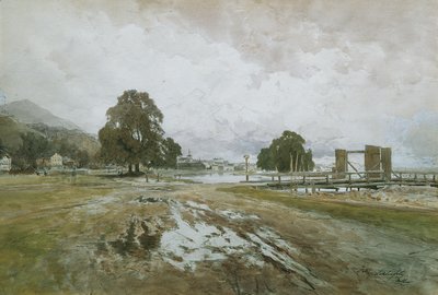 At the Wood Rake by Eduard Peithner von Lichtenfels
