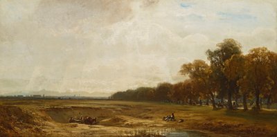 Sand Pit on Schleissheimer Avenue by Eduard Schleich der Ältere