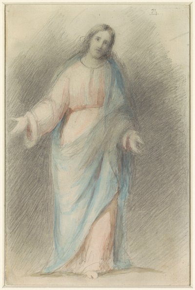 Standing Christ with Outstretched Arms by Eduard von Heuss