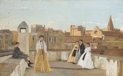 The Terrace by Eduardo Dalbono