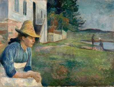 Evening. 1888 by Edvard Munch