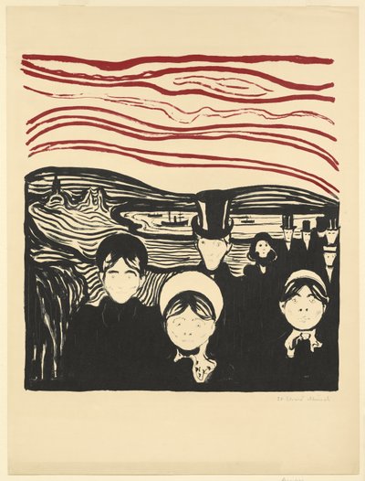 Anxiety by Edvard Munch