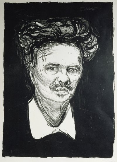 August Strindberg by Edvard Munch