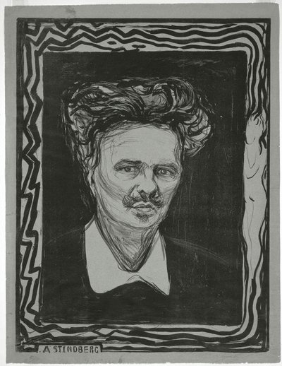 August Strindberg by Edvard Munch