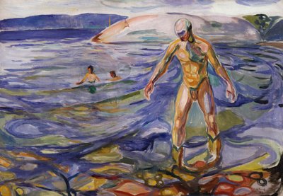 Bathing man by Edvard Munch