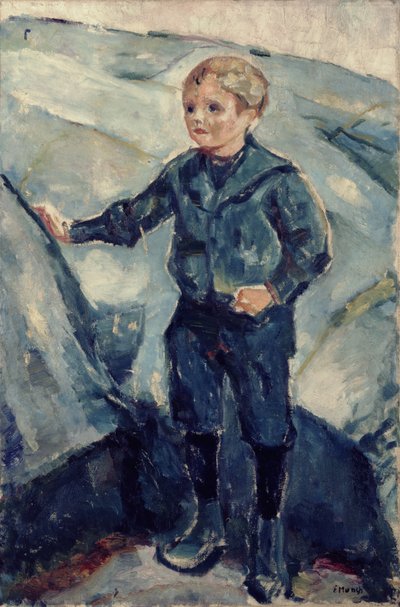 Boy in Blue by Edvard Munch