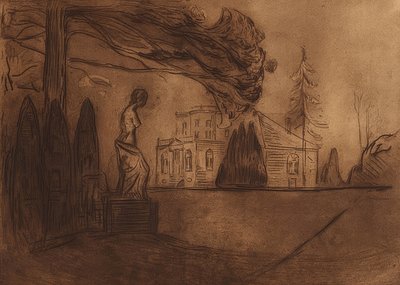 The Garden at Night by Edvard Munch