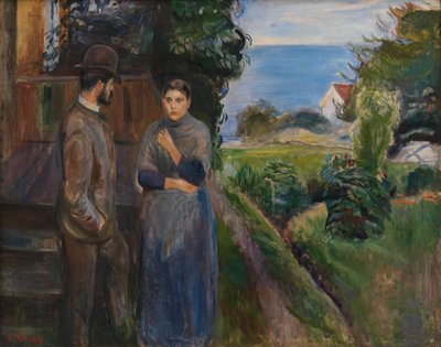 Evening Talk by Edvard Munch