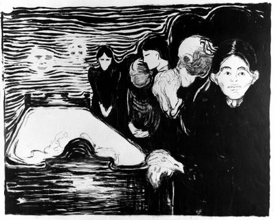 Fight against death (lithography) by Edvard Munch