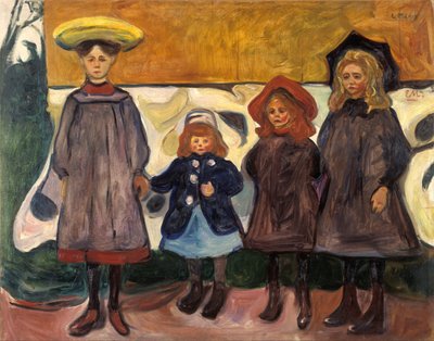 Four Girls in Åsgårdstrand by Edvard Munch
