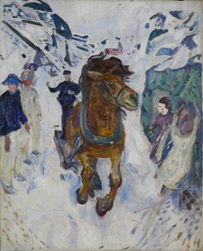 Galloping Horse by Edvard Munch