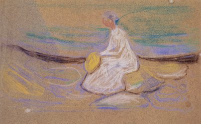 Girl on the beach by Edvard Munch