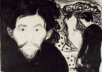 Jealousy, 1896 by Edvard Munch