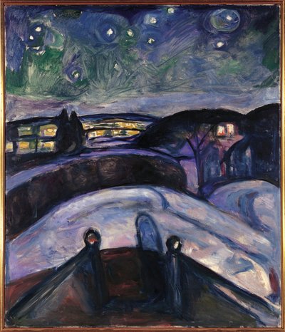Starry Night by Edvard Munch