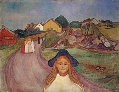Road in Aasgaardstrand, 1901 by Edvard Munch