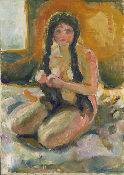 Seated Nude by Edvard Munch