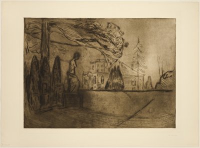 The Garden at Night by Edvard Munch