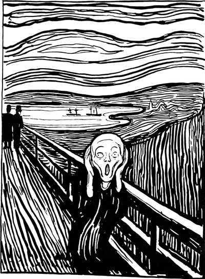 The Scream, 1895 by Edvard Munch