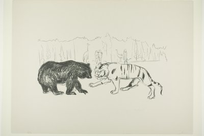 The Tiger and the Bear by Edvard Munch
