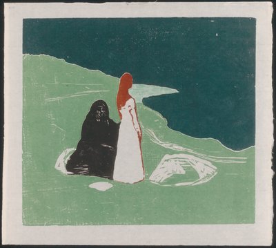 Two Women on the Shore by Edvard Munch