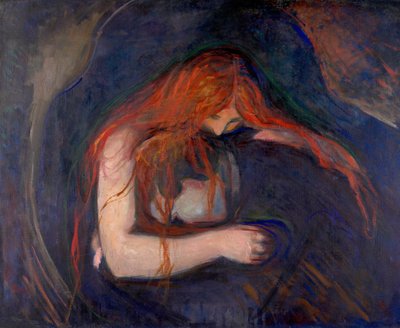 Vampire Painting by Edvard Munch