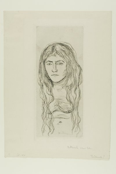 Woman with Long Hair by Edvard Munch