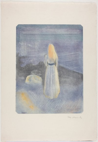 Young Woman on the Beach by Edvard Munch