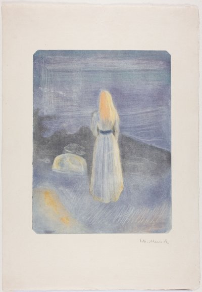 Young Woman on the Beach by Edvard Munch