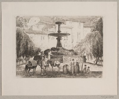 Market Square in Sulmona by Edvard Petersen