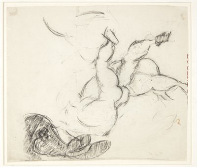 Figure Study for the Poseidon Picture by Edvard Weie