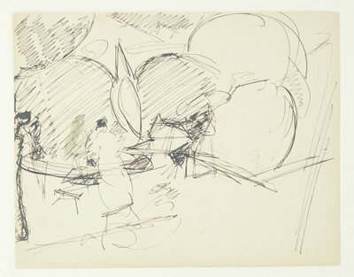 Composition Study for the Langelinie Picture by Edvard Weie