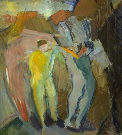Two Genii. Sketch by Edvard Weie