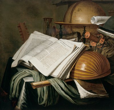 Vanitas Still Life by Edwaert Colyer or Collier