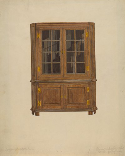 Corner Cupboard by Edward A. Darby