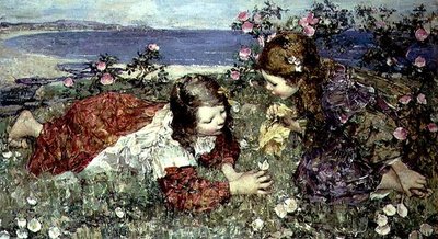 Butterflies by Edward Atkinson Hornel