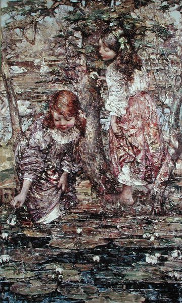 Gathering Lilies by Edward Atkinson Hornel