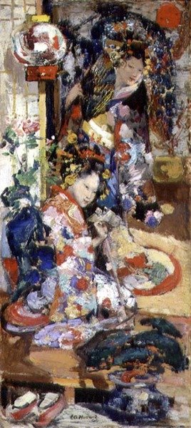 Japanese Girls by Edward Atkinson Hornel