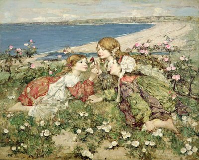 Sea Shore Roses by Edward Atkinson Hornel