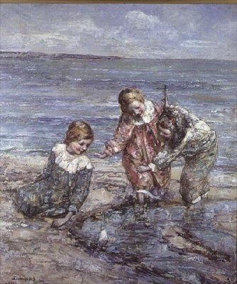 The Rock Pool by Edward Atkinson Hornel