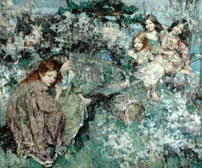 The See-Saw by Edward Atkinson Hornel