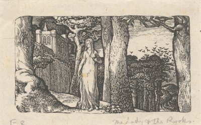 The Lady and the Rooks by Edward Calvert