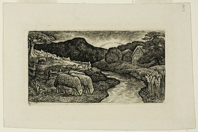 The Sheep of this Pasture by Edward Calvert