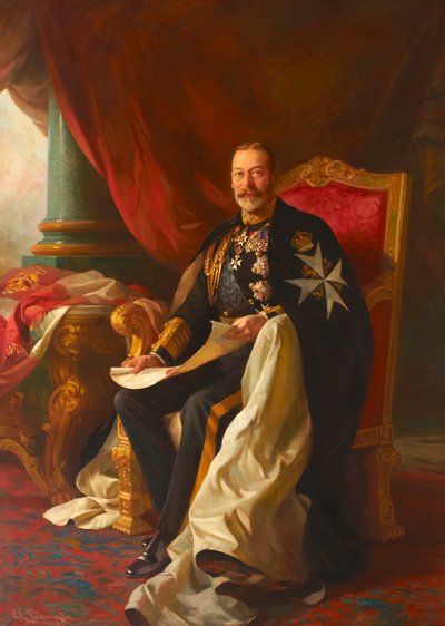 King George V by Edward Caruana Dingli
