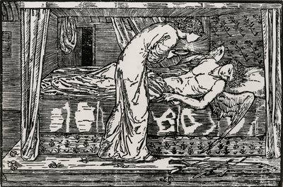 Psyche Spying by Edward Coley (after) Burne Jones