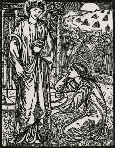 Psyche and Ceres by Edward Coley (after) Burne Jones